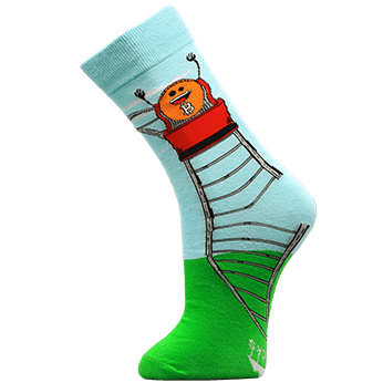 Image of Roller Coaster Guy sock