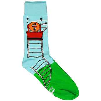 Image of Roller Coaster Guy sock