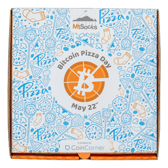 Image of Bitcoin Pizza Day sock