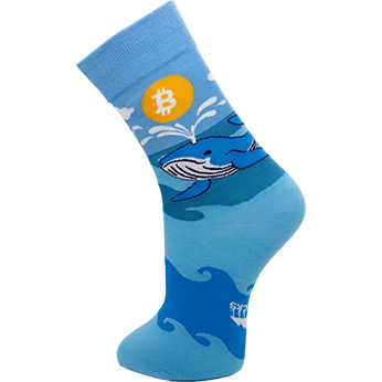 Image of Bitcoin Island - Bitcoin Whale sock
