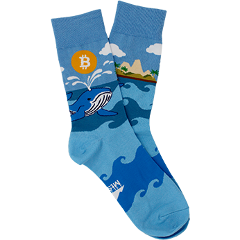 Image of Bitcoin Island - Bitcoin Whale sock