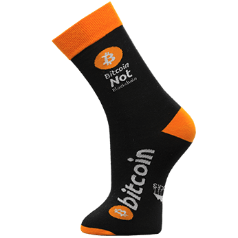 Image of Bitcoin Not Blockchain sock