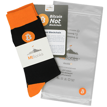 Image of Bitcoin Not Blockchain sock